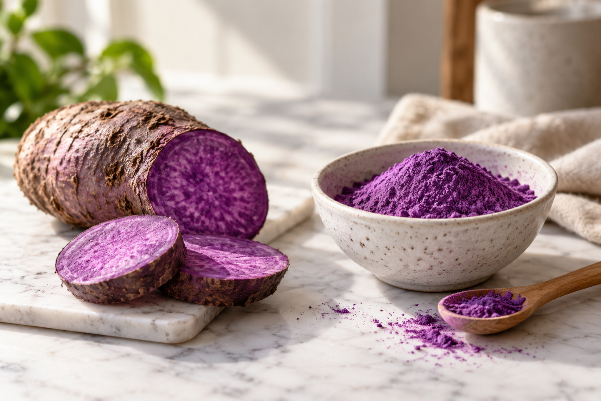 Comment pousse l'ube ? De la plantation à la poudre