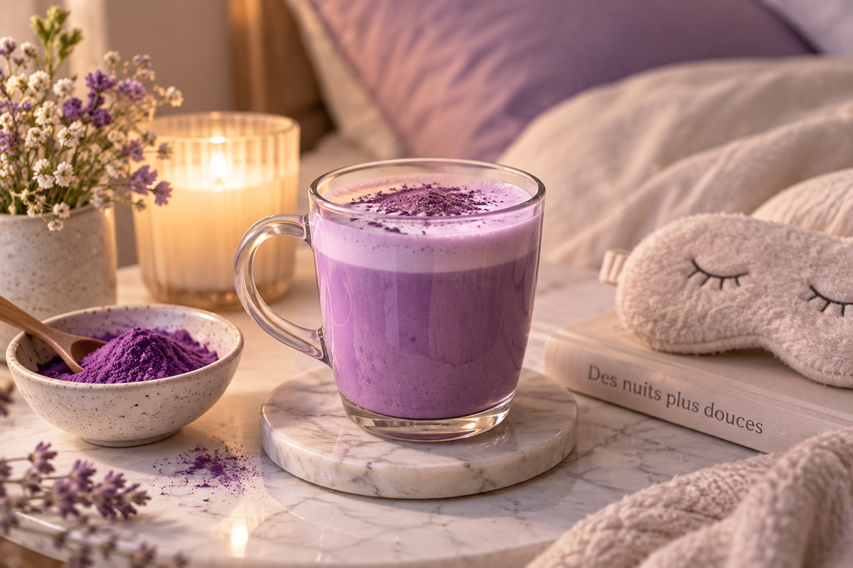 Ube et sommeil : la boisson du soir pour mieux dormir ?