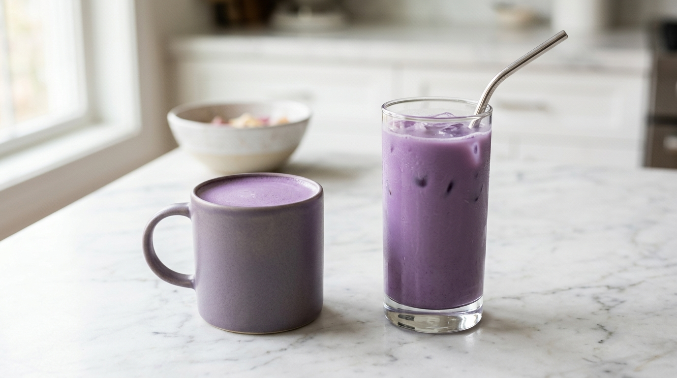 Ube Latte Maison : la recette facile en 3 minutes (chaud ou glacé) Image