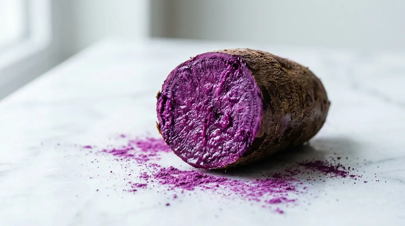Pourquoi l'ube est violet ? (et comment savoir si c'est naturel) Image