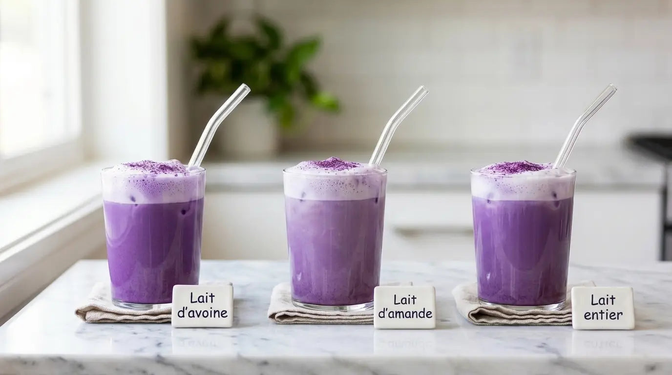 Calories de l'ube latte : combien selon le lait ? Image