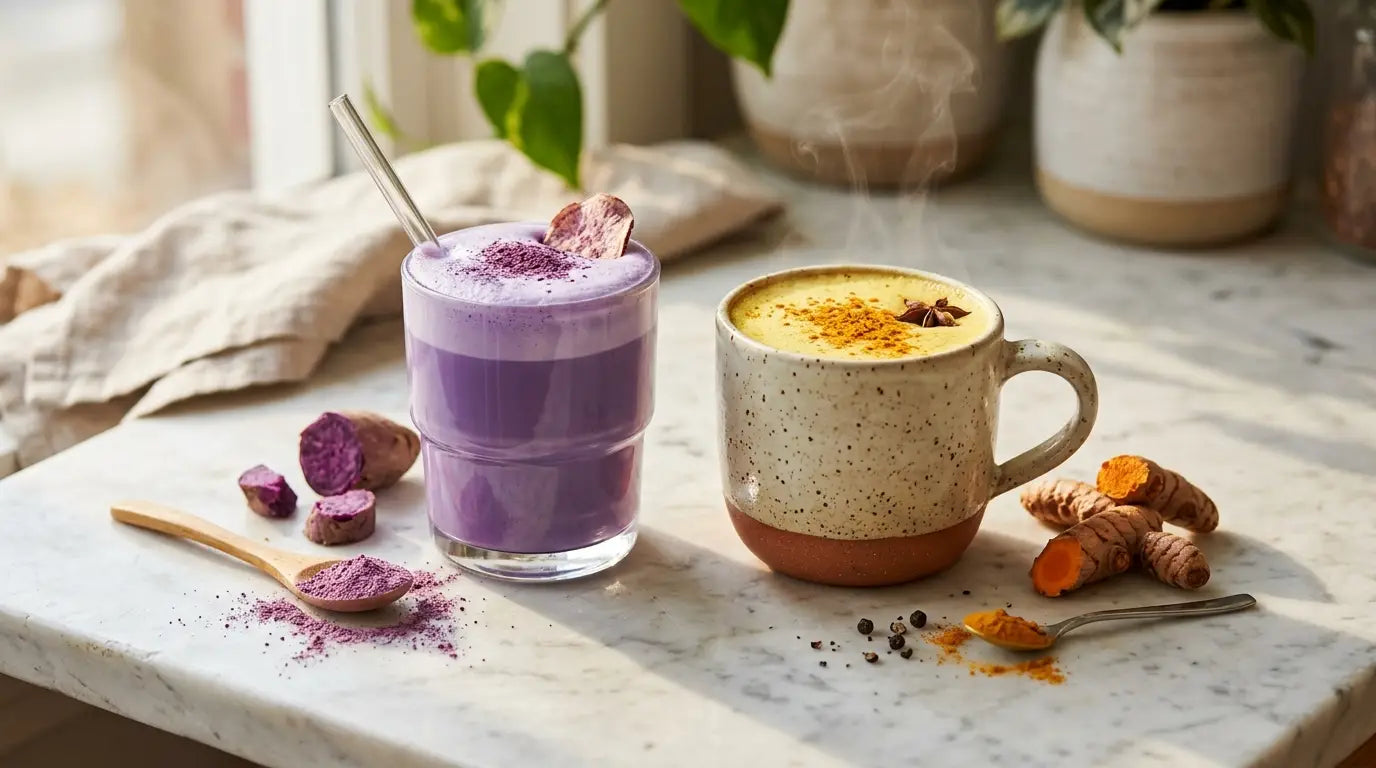 Ube golden latte : la recette ube + curcuma (anti-inflammatoire) Image